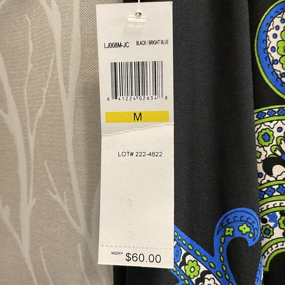 Signature London Style Vibrant Paisley Patterned Dress Size M NWT - Picture 4 of 6